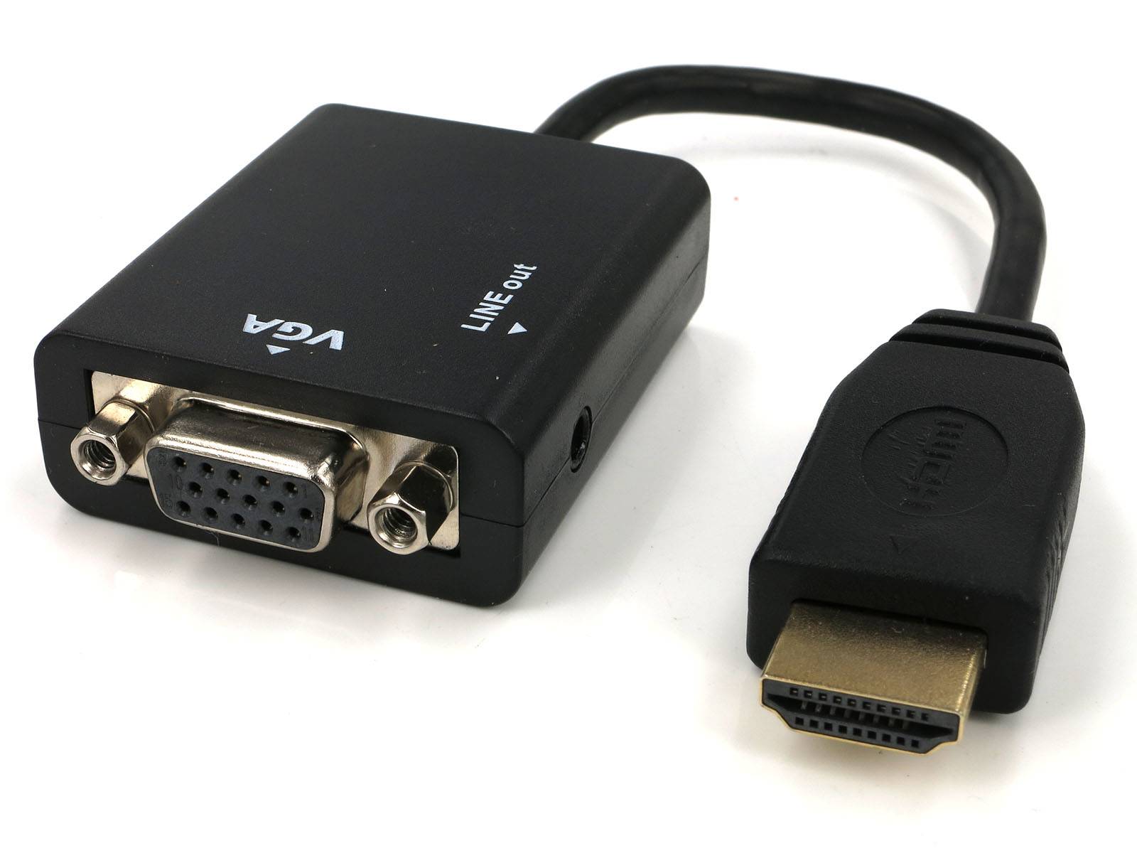 1080P HDMI Male to VGA Female Cable Cord Converter Adapter 0,2m