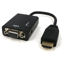 1080P HDMI Male to VGA Female Cable Cord Converter Adapter 0,2m 1080P HDMI Male to VGA Female Cable Cord Converter Adapter 0,2m