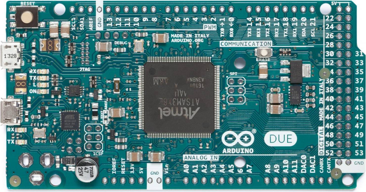 Arduino Due - 84 MHz - AT91SAM3X8E - 0,512 MB - 96 KB - Arduino - 3,3 V - flash