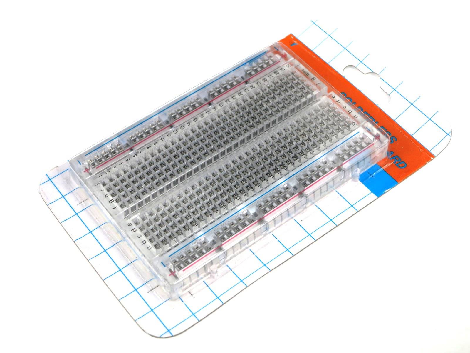 400 Pins Breadboard Transparent Steckbrett for Arduino Raspberry Pi Projekte
