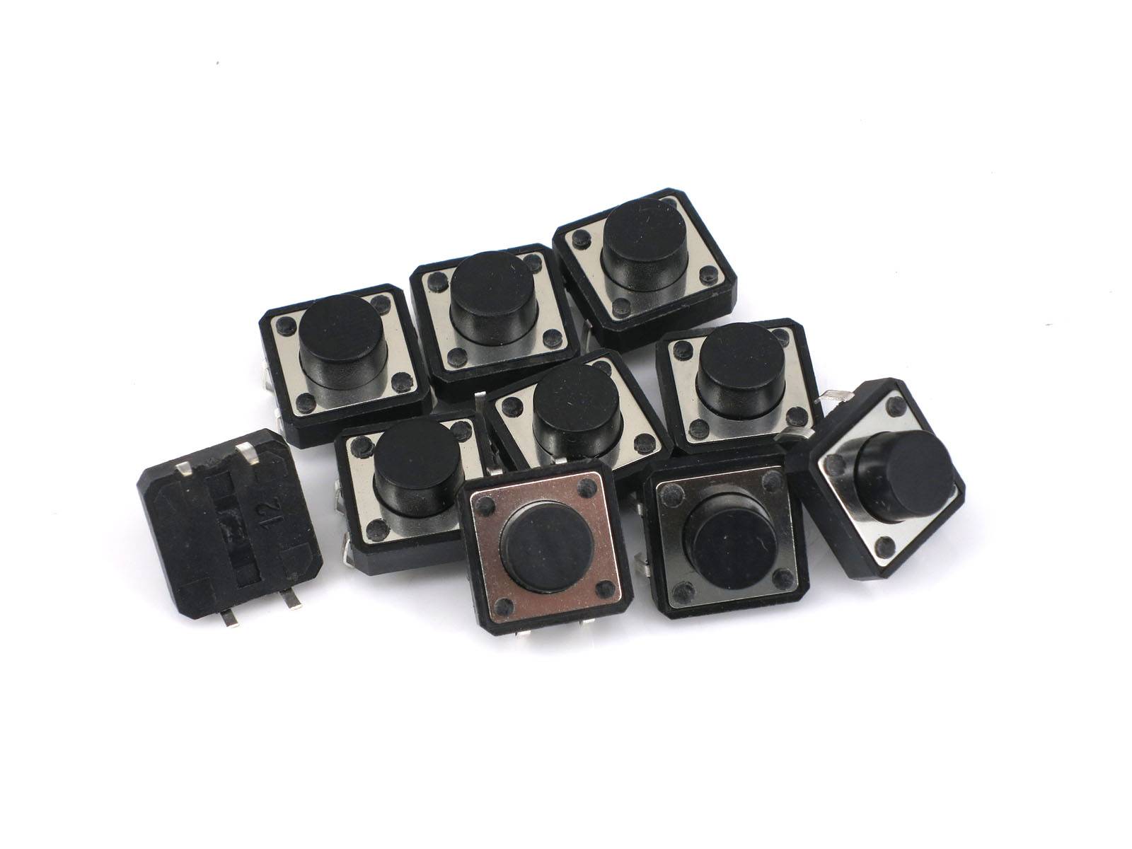 10 Stk. 7x12x12mm DIP-4 Drucktaster Eingabetaster AC 250V DC 12V 50mA