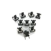 10 Stk. 6x6x6mm DIP-4 mini Drucktaster Eingabetaster AC 250V DC 12V 50mA 10 Stk. 6x6x6mm DIP-4 mini Drucktaster Eingabetaster AC 250V DC 12V 50mA