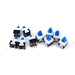 10 Stk. 12,5x8x8mm 6-polig MIniatur Selbstsichernter Taster-Schalter Eingabetaster 10 Stk. 12,5x8x8mm 6-polig MIniatur Selbstsichernter Taster-Schalter Eingabetaster