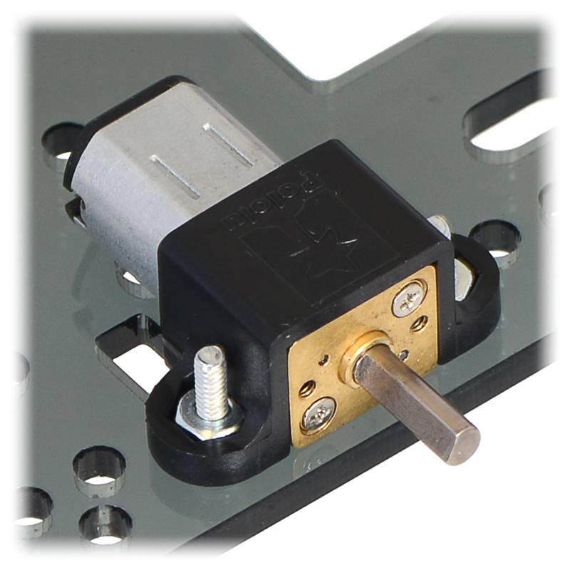 Pololu Micro Metal Gearmotor Bracket Pair Black for Mounting 989