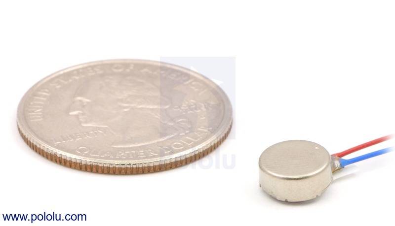 Pololu Shaftless Vibration Motor 8x3.4mm Vibration Amplitude 0.75g