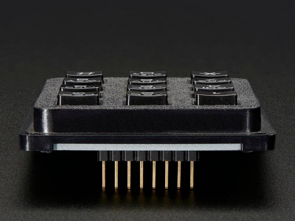 Adafruit 3x4 Phone-Style Matrix Keypad with 12 Buttons 1824