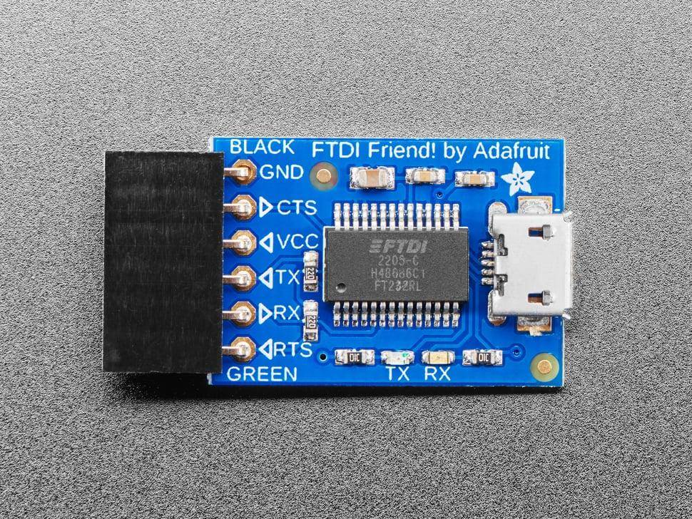 Adafruit FTDI Friend + Extras
