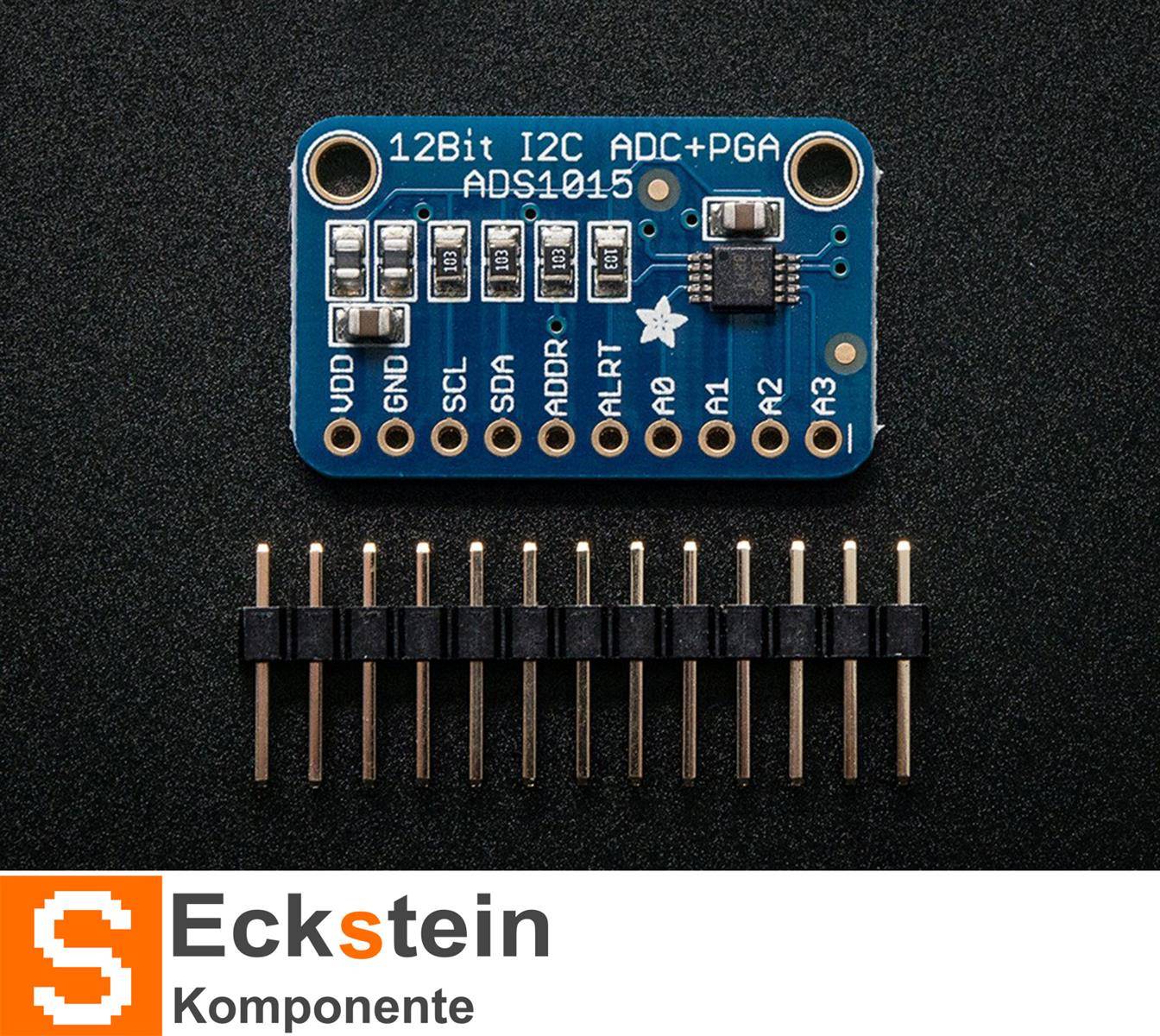 Adafruit ADS1015 12-Bit ADC 4 Channel with Programmable Gain Amplifier 1083