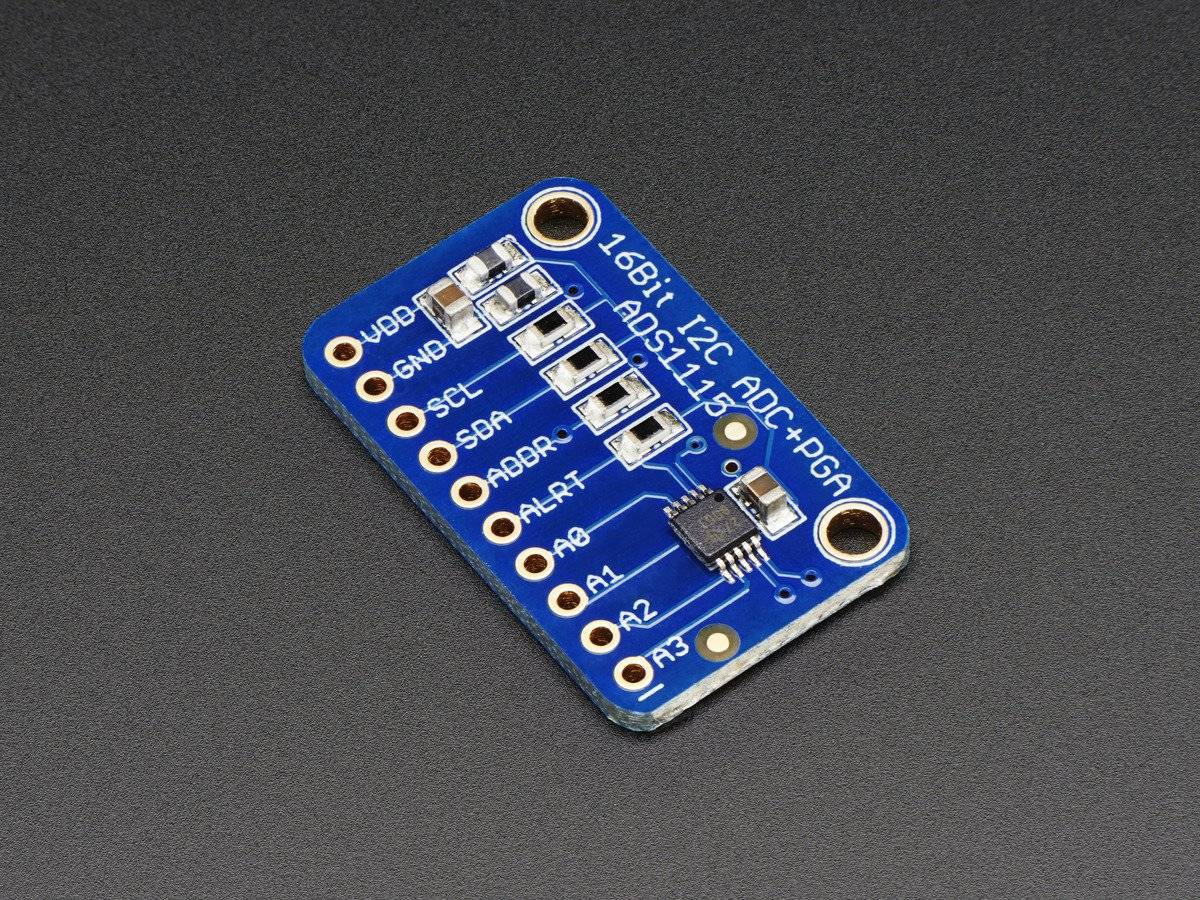 Adafruit ADS1115 16-Bit ADC - 4 Channel with Programmable Gain Amplifier 1085