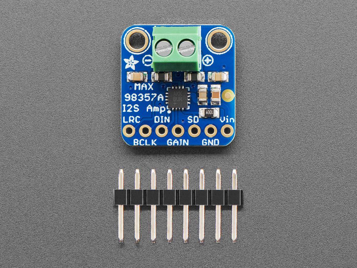 Adafruit I2S 3W Class D Amplifier Breakout - MAX98357A, I2S DAC 8kHz to 96kHz 3006