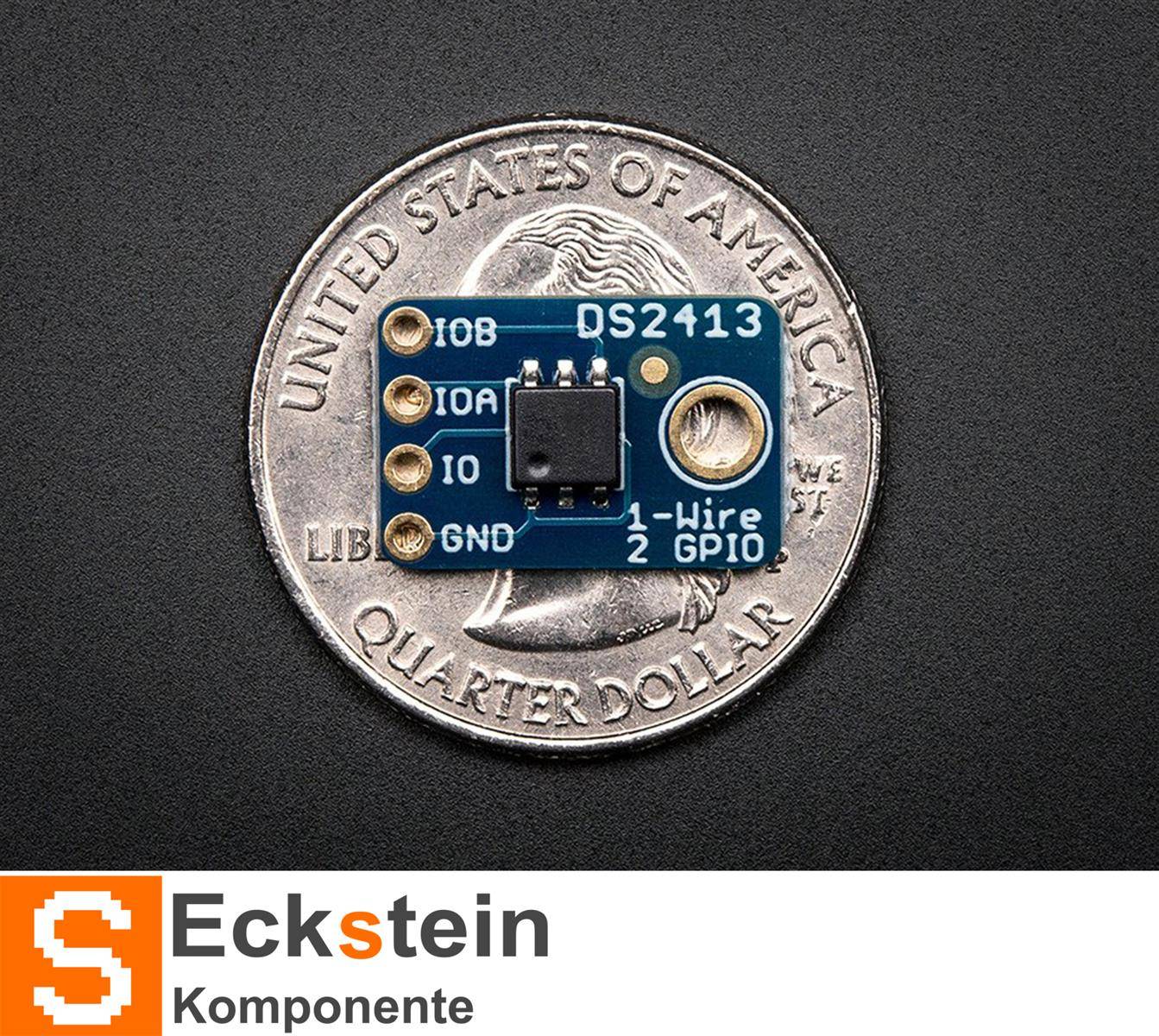 Adafruit DS2413 1-Wire Two GPIO Controller Breakout, 2x I/O Lines I2C SPI 1551