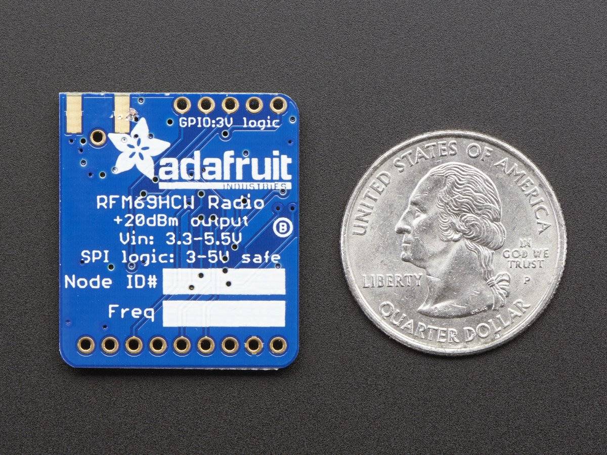 Adafruit Wireless RFM69HCW Transceiver Radio Breakout - 433 MHz 3071