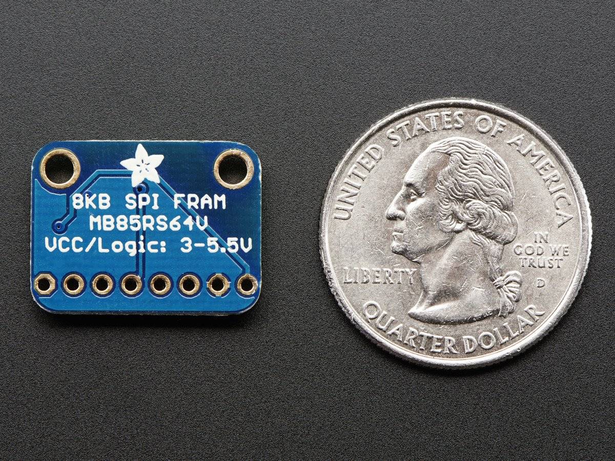 Adafruit SPI Non-Volatile FRAM Breakout - 64Kbit 8KByte Speicherplatz 1897