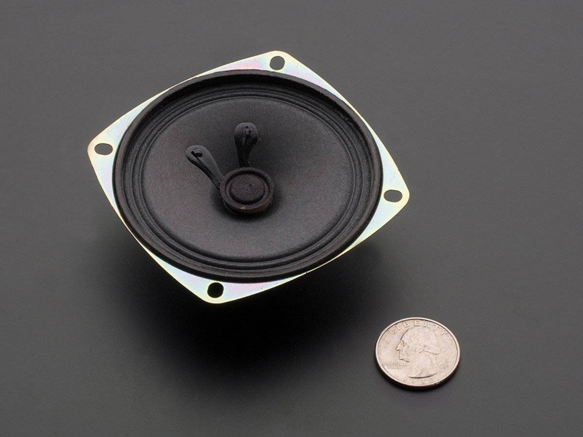 Adafruit Speaker 3" Diameter 4Ohm 3Watt for Audio Project 1314
