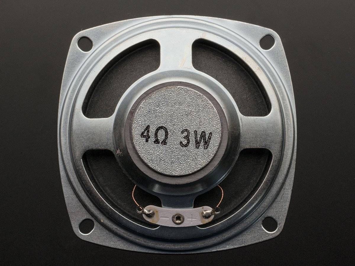 Adafruit Speaker 3" Diameter 4Ohm 3Watt for Audio Project 1314