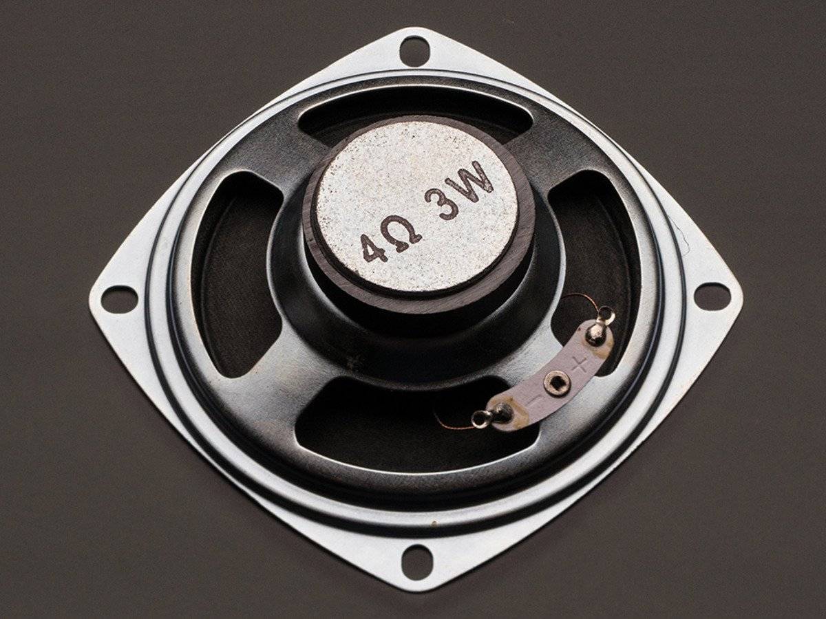 Adafruit Speaker 3" Diameter 4Ohm 3Watt for Audio Project 1314