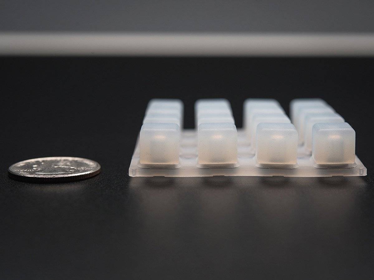 Adafruit Silicone Elastomer 4x4 Button Keypad - for 3mm LEDs 1611