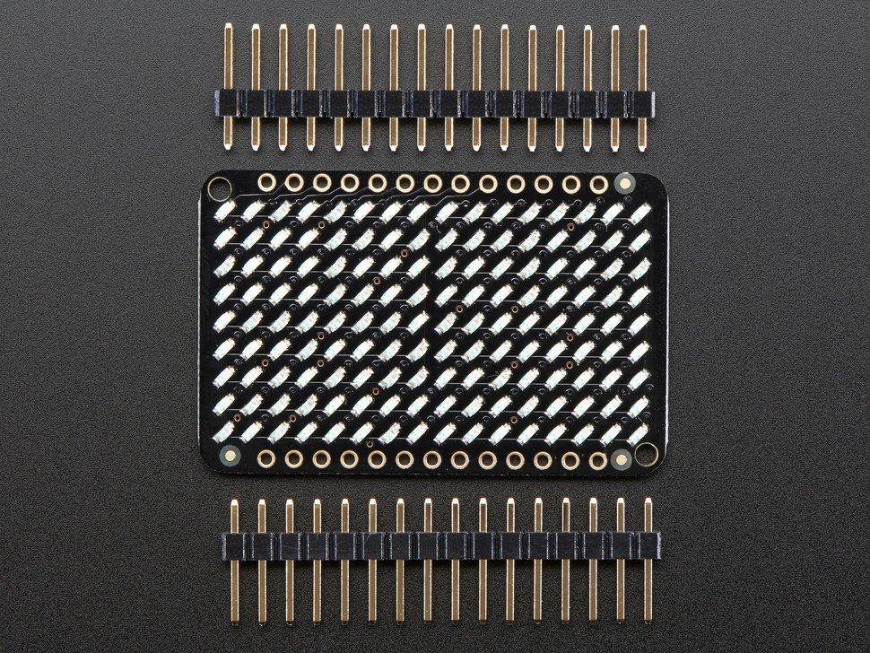 LED Charlieplexed Matrix - 9x16 LEDs - Blau