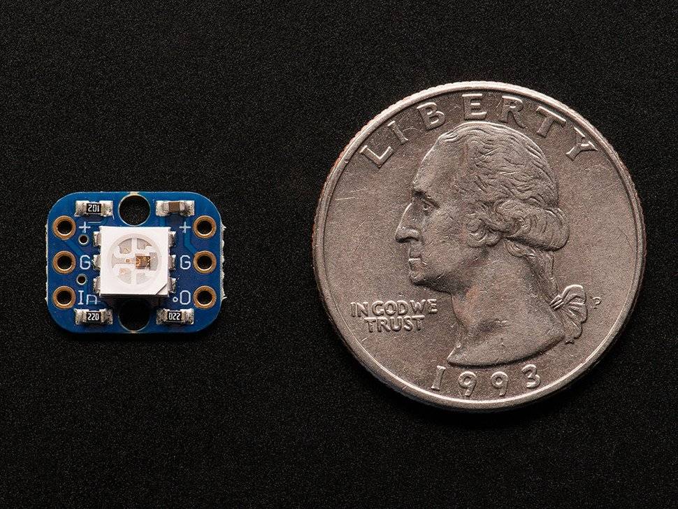Adafruit Breadboard-friendly RGB Smart NeoPixel Pack of 4