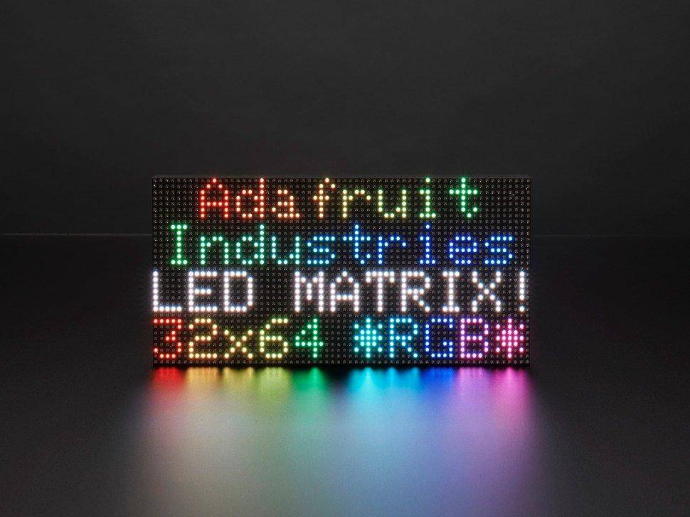 Adafruit 64x32 RGB LED Matrix - 3mm Raster