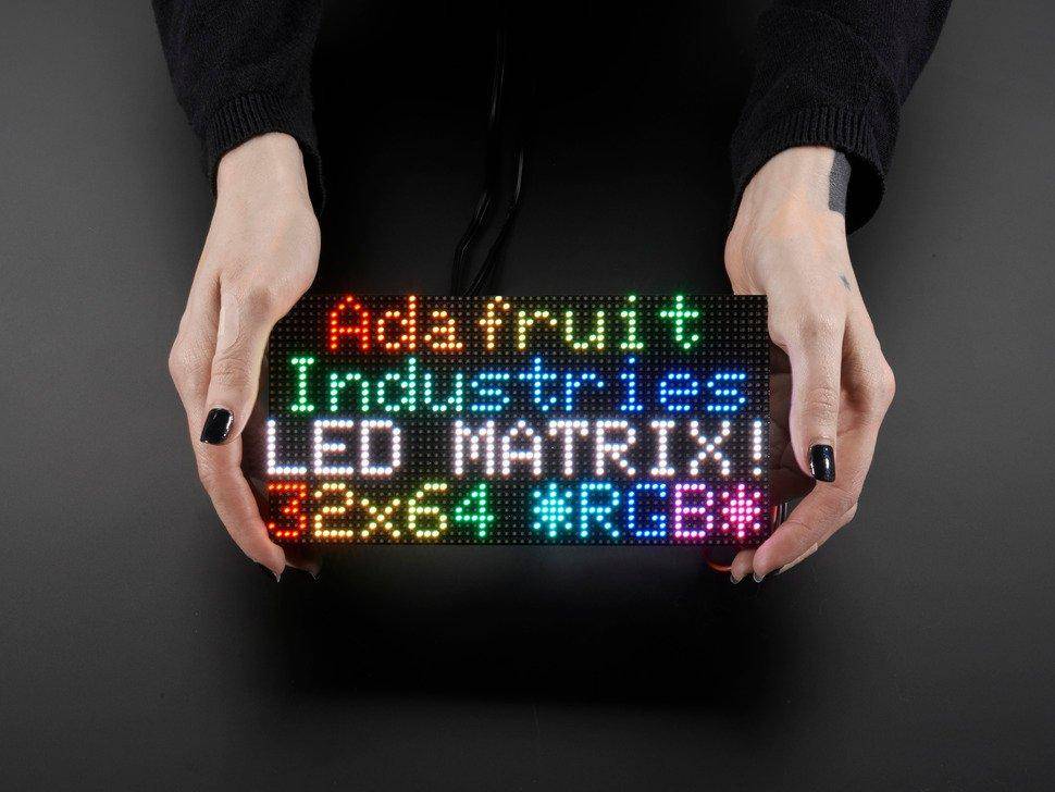 Adafruit 64x32 RGB LED Matrix - 3mm Raster