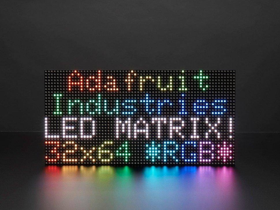 64x32 RGB LED Matrix - 5mm Raster