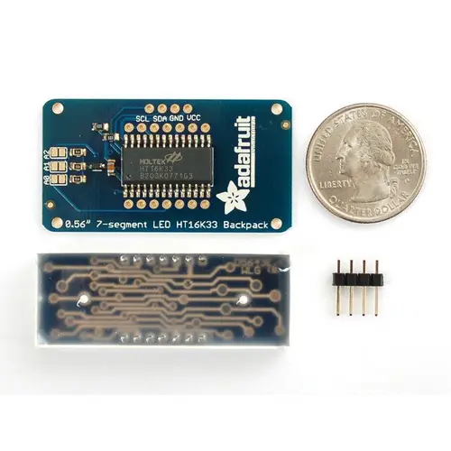 Adafruit 0.56" 4-Ziffern 7-Segment Display mit I2C Backpack - Weiß Adafruit 0.56" 4-Ziffern 7-Segment Display mit I2C Backpack - Weiß