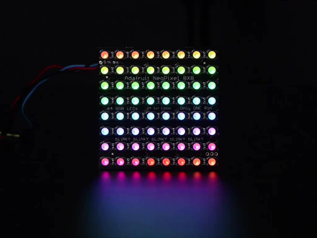 Adafruit NeoPixel NeoMatrix - 64 RGBW - Natürliches Weiß