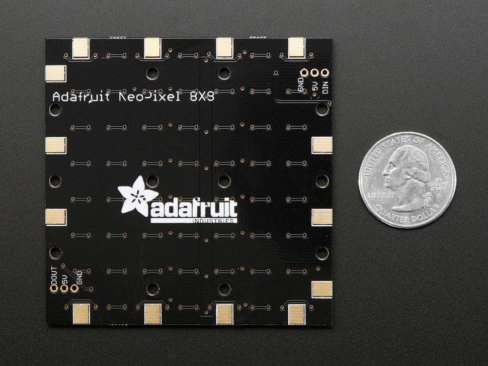 Adafruit NeoPixel NeoMatrix - 64 RGBW - Natürliches Weiß