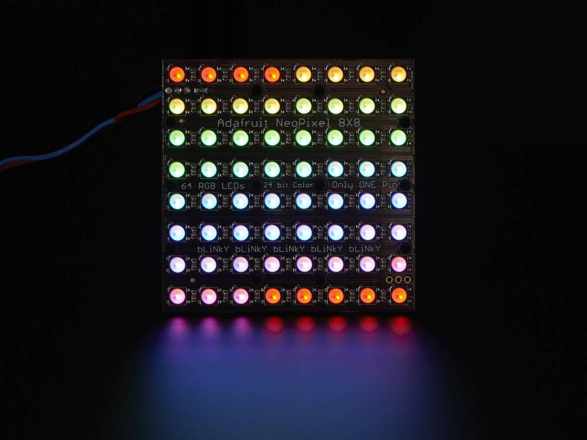 Adafruit NeoPixel NeoMatrix - 64 RGBW - Warm White