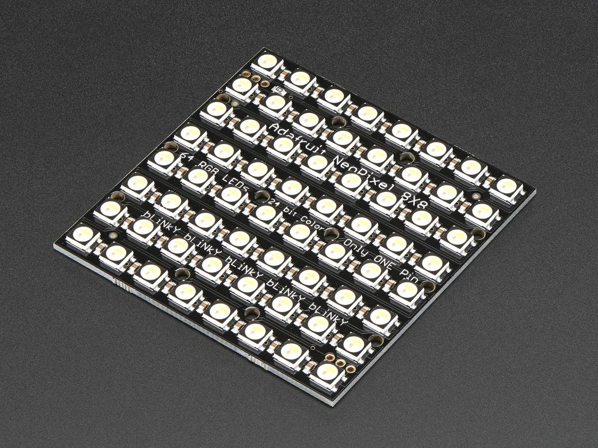 Adafruit NeoPixel NeoMatrix - 64 RGBW - Warm White