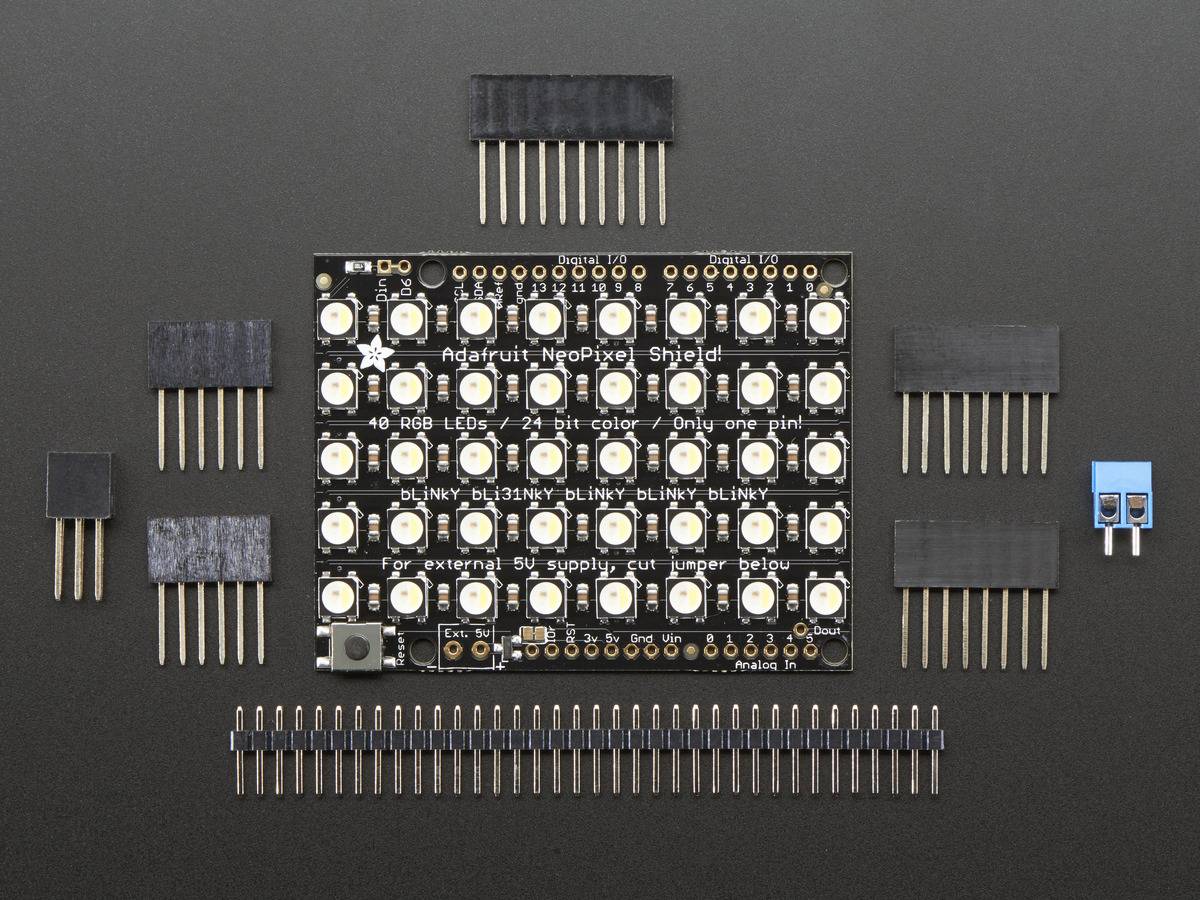 Adafruit NeoPixel Shield - 40 RGBW - Cool White