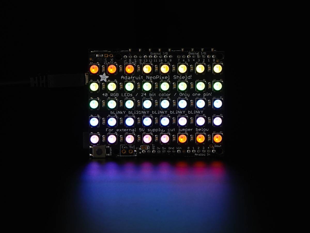 Adafruit NeoPixel Shield - 40 RGBW - Warm White