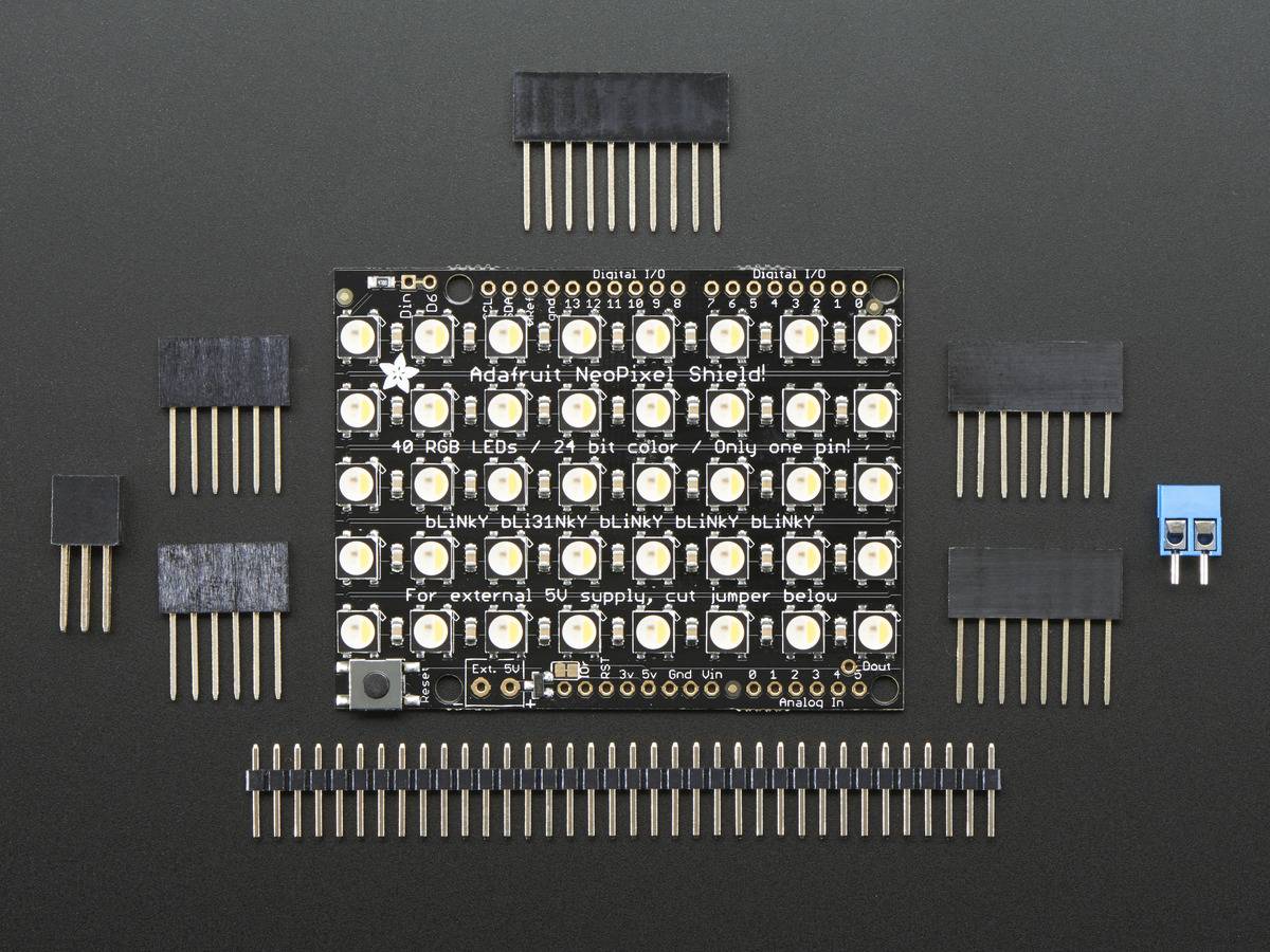 Adafruit NeoPixel Shield - 40 RGBW - Warm White