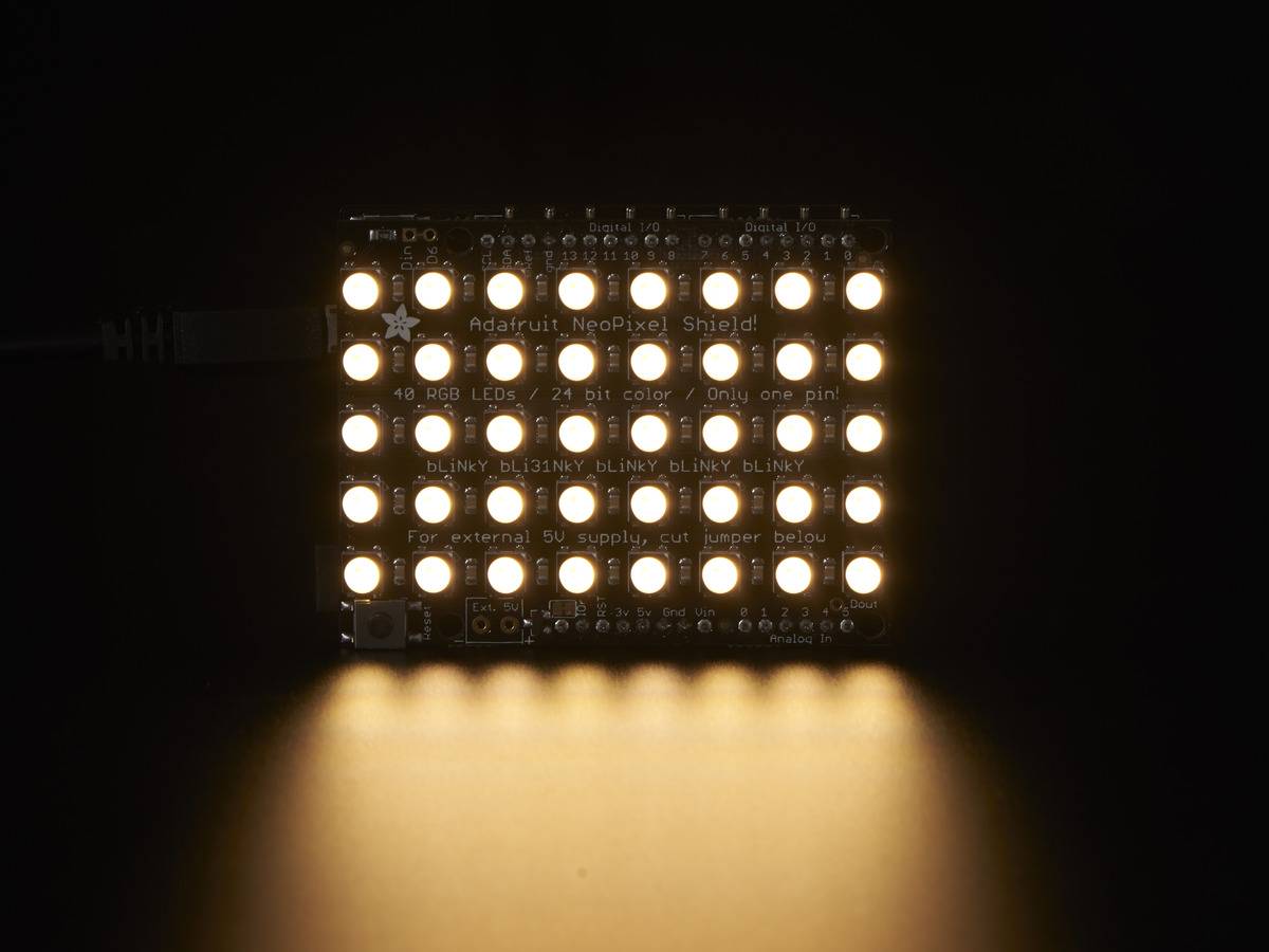 Adafruit NeoPixel Shield - 40 RGBW - Warm White