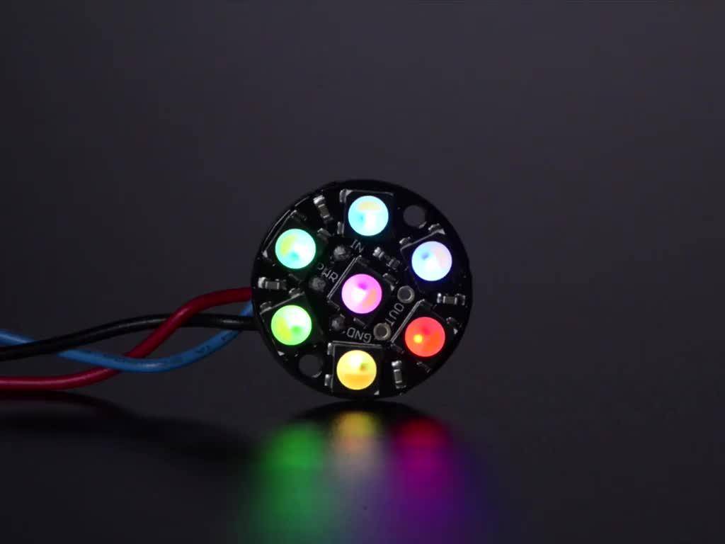 Adafruit NeoPixel Jewel - 7 x 5050 RGBW LED mit integrierten Treibern, natürliches Weiß