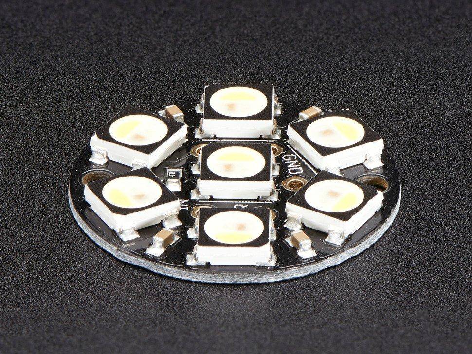 Adafruit NeoPixel Jewel - 7 x 5050 RGBW LED mit integrierten Treibern, natürliches Weiß