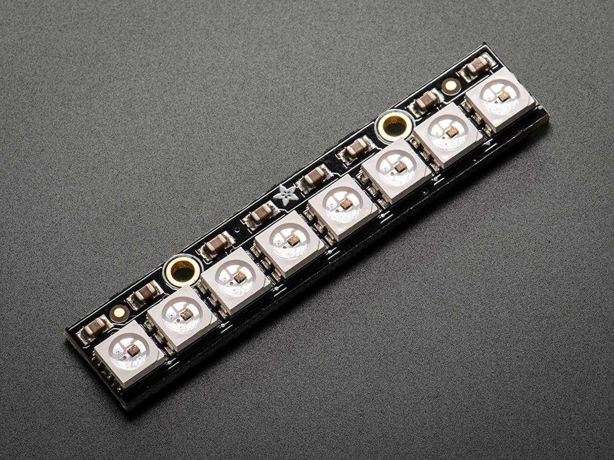 Adafruit NeoPixel Stick 8x 5050 RGB LED with Integrated Drivers 1426