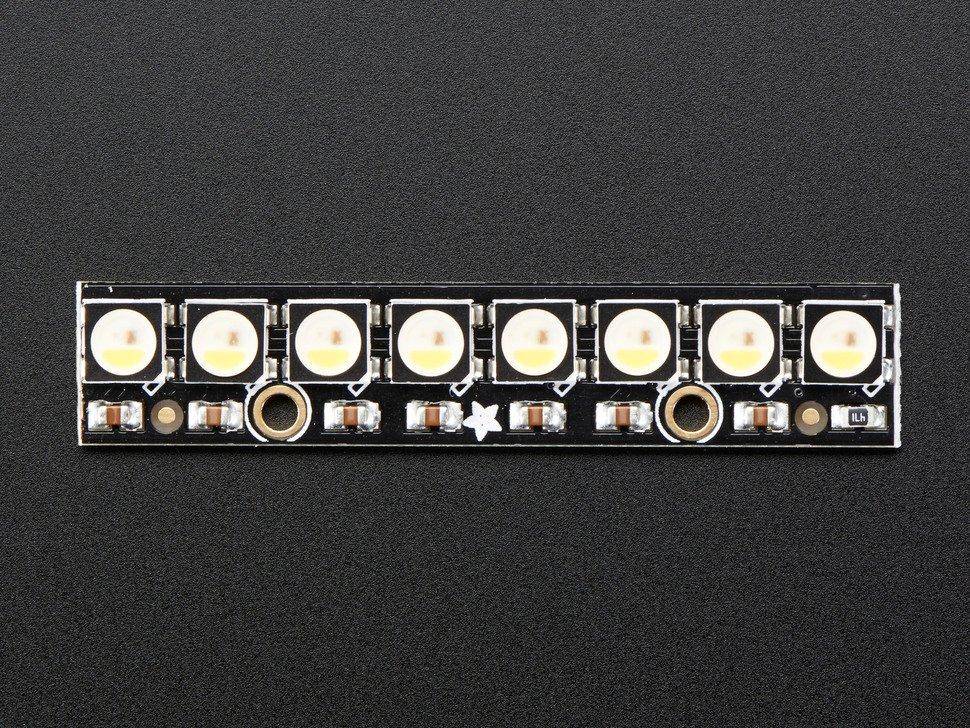 Adafruit NeoPixel Stick - 8 x 5050 RGBW LEDs - Natürliches Weiß - ~4500K