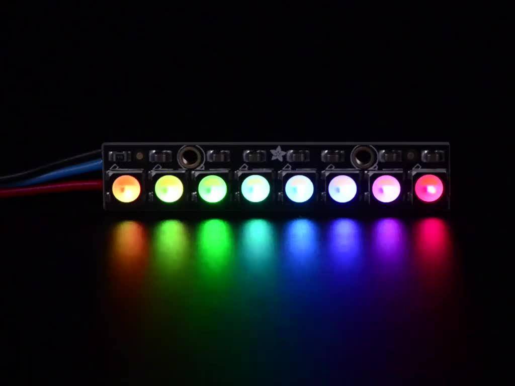 Adafruit NeoPixel Stick - 8 x 5050 RGBW LEDs - Warmweiß - ~3000K