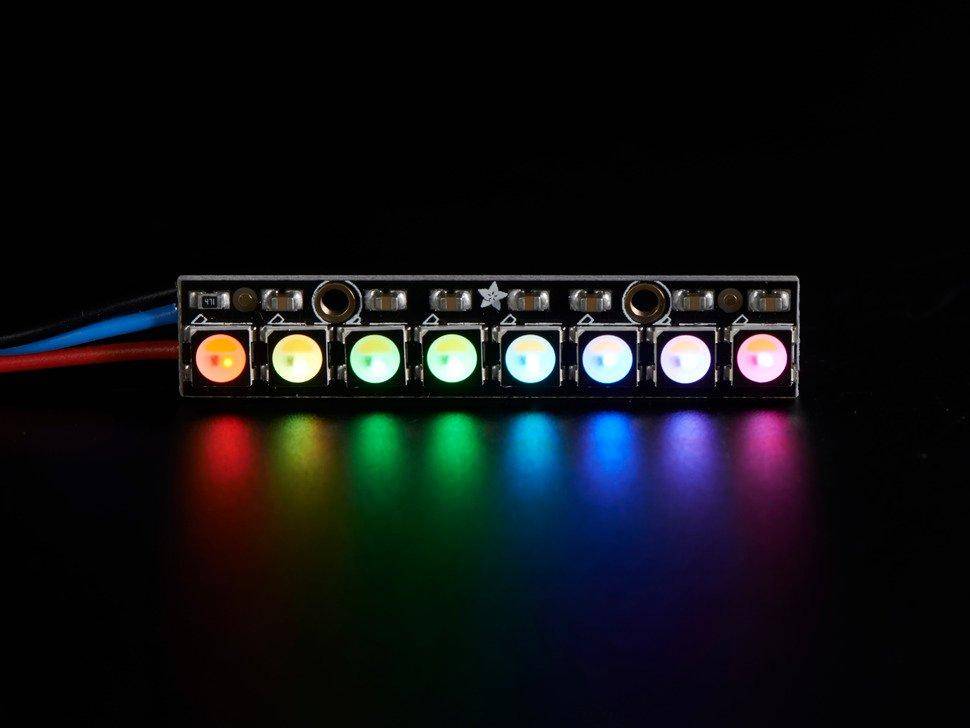 Adafruit NeoPixel Stick - 8 x 5050 RGBW LEDs - Warmweiß - ~3000K