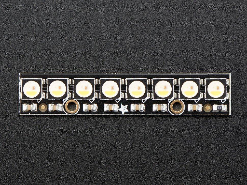 Adafruit NeoPixel Stick - 8 x 5050 RGBW LEDs - Warmweiß - ~3000K