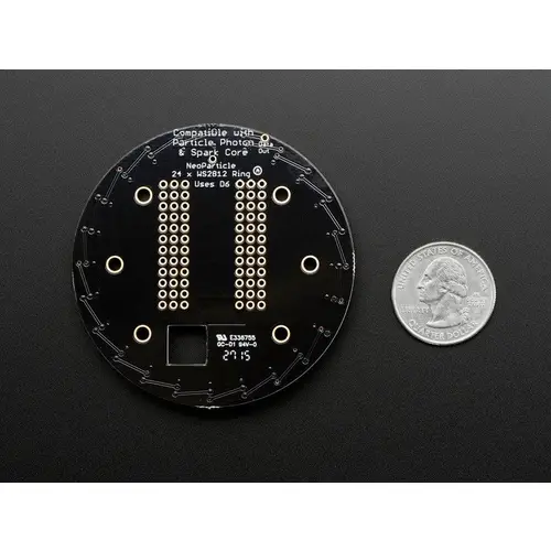 Adafruit Particle/Spark NeoPixel Ring Kit - 24 NeoPixels Adafruit Particle/Spark NeoPixel Ring Kit - 24 NeoPixels