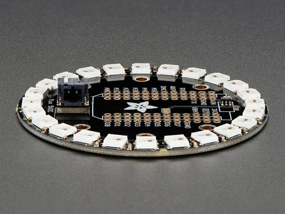 Adafruit Particle/Spark NeoPixel Ring Kit - 24 NeoPixels