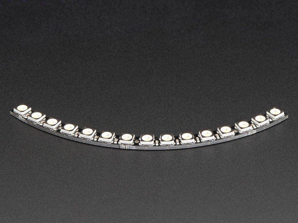 Adafruit NeoPixel 1/4 60 Ring - 5050 RGBW LED mit integrierten Treibern, Warmweiß