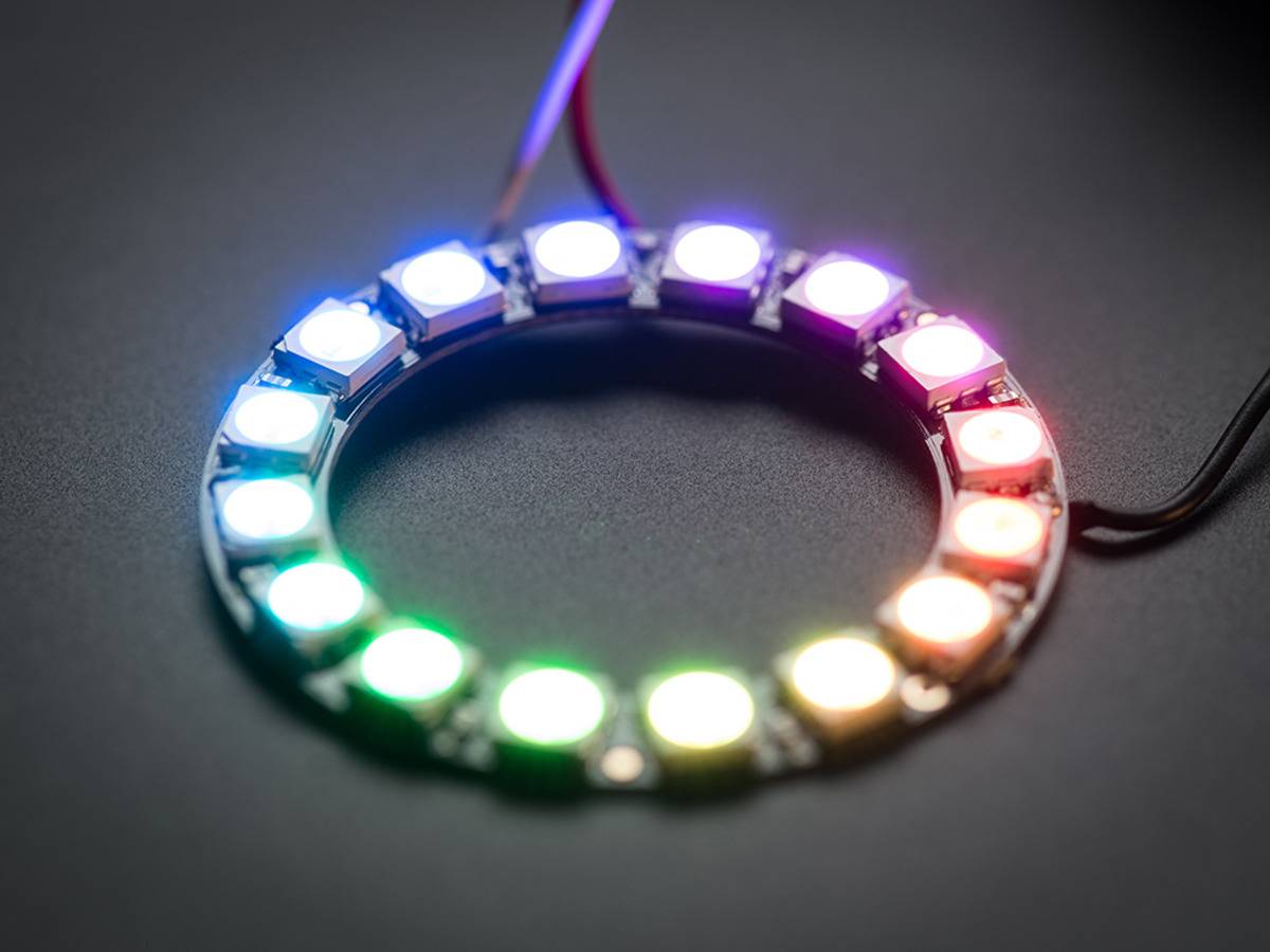 Adafruit NeoPixel Ring - 16 x 5050 RGB LED with Integrated Drivers