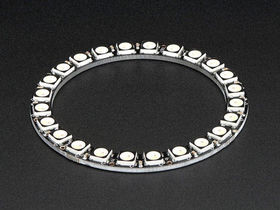 Adafruit NeoPixel Ring - 24 x 5050 RGBW LEDs mit integrierten Treibern, natürliches Weiß