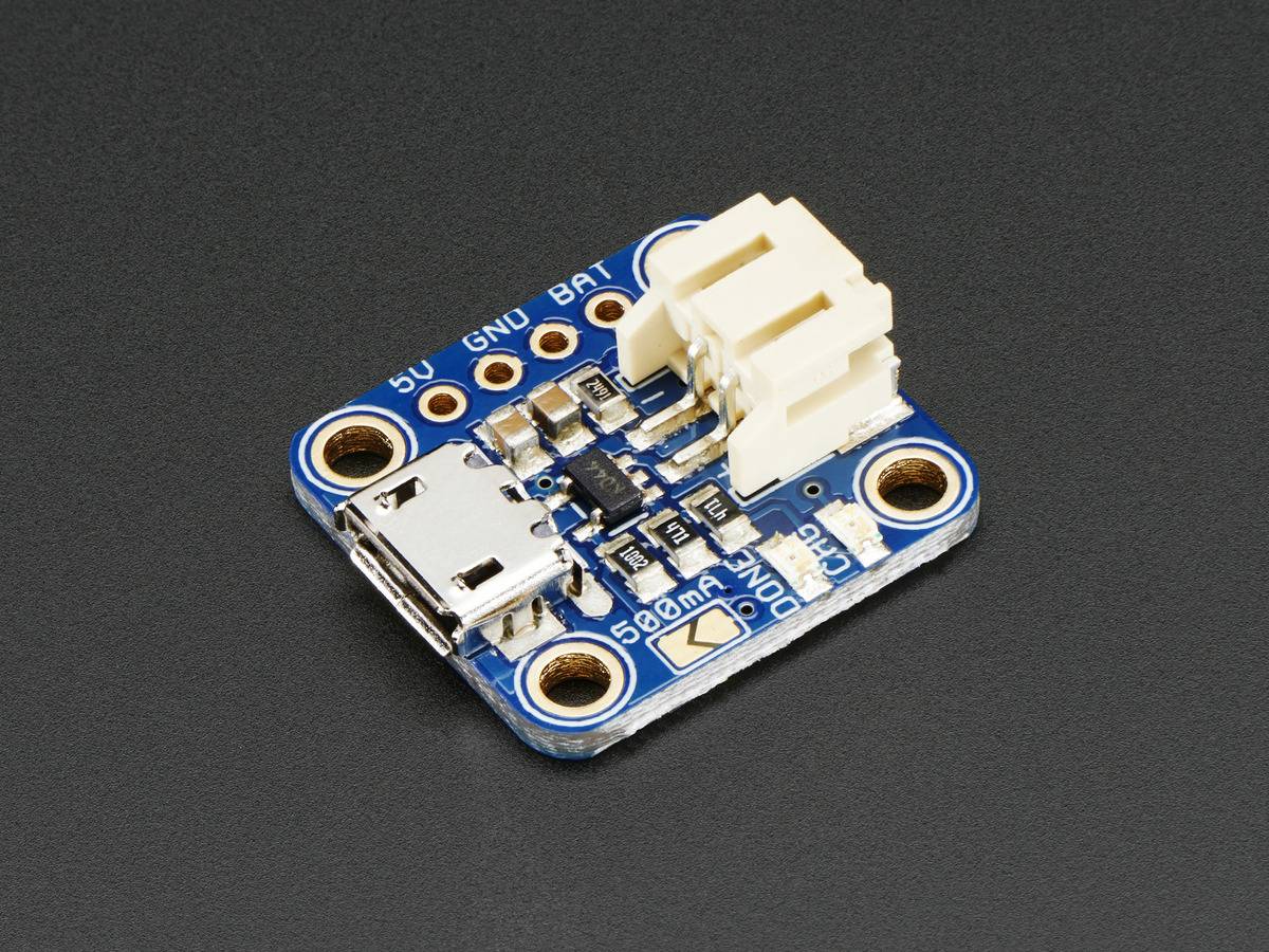 Adafruit Micro Lipo with MicroUSB Jack - USB LiIon/LiPoly Charger - v1