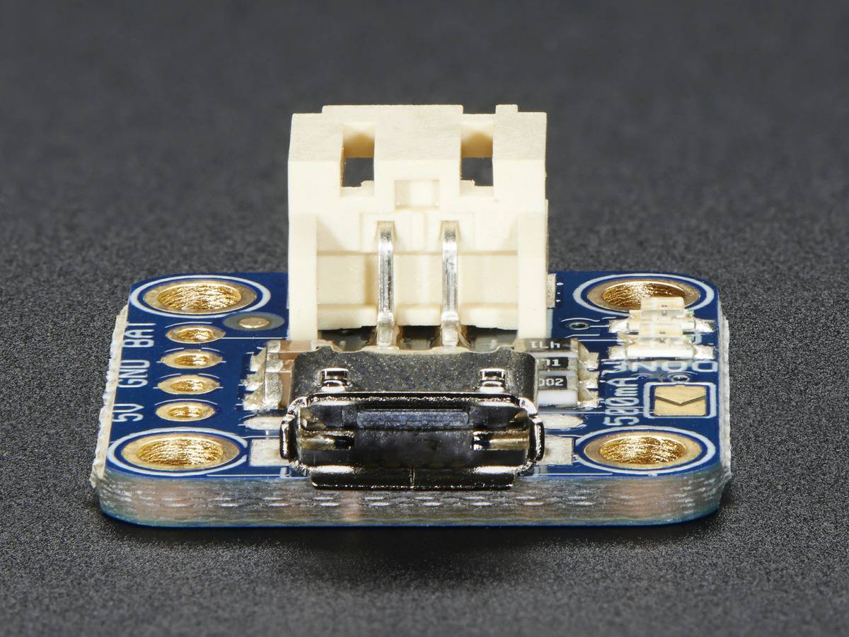 Adafruit Micro Lipo with MicroUSB Jack - USB LiIon/LiPoly Charger - v1