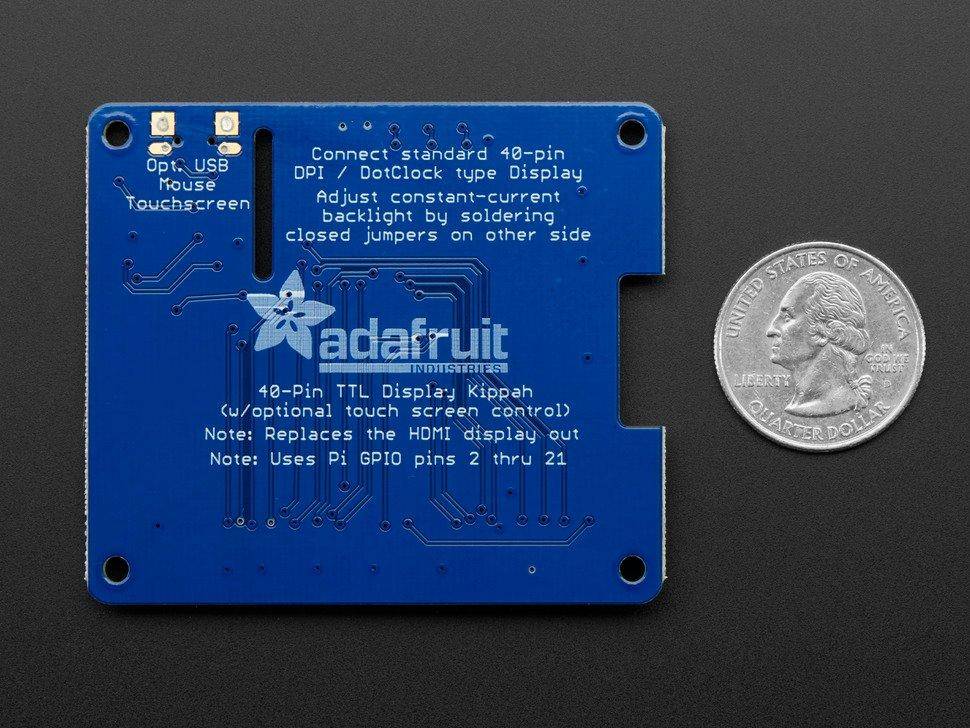 Adafruit DPI TFT Kippah für Raspberry Pi